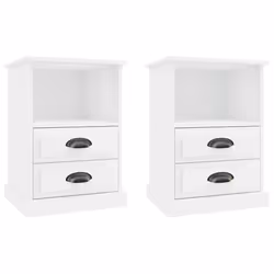VidaXL 816329, Blanc, Bois, 430 mm, 360 mm, 600 mm, 2 pièce(s)