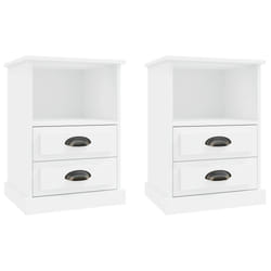 VidaXL 816329 Table de nuit et table de chevet Blanc