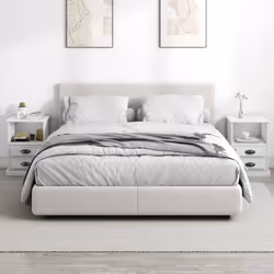 VidaXL 816329 Table de nuit et table de chevet Blanc
