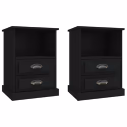 VidaXL 816331, Noir, Bois, 430 mm, 360 mm, 600 mm, 2 pièce(s)