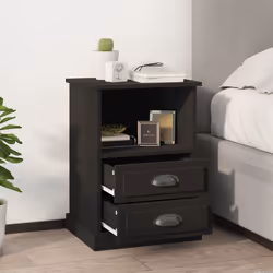 VidaXL 816331 Table de nuit et table de chevet Noir