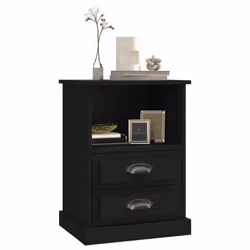 VidaXL 816331 Table de nuit et table de chevet Noir - Vue supplémentaire 4