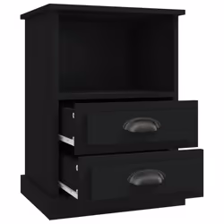 VidaXL 816331 Table de nuit et table de chevet Noir - Vue supplémentaire 8