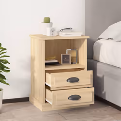 VidaXL 816335 Table de nuit et table de chevet Chêne