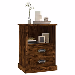 VidaXL 816339 Table de nuit et table de chevet Chêne - Vue supplémentaire 4