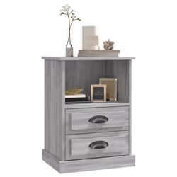 VidaXL 816341 Table de nuit et table de chevet Chêne - Vue supplémentaire 4