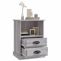 VidaXL 816341 Table de nuit et table de chevet Chêne - Vue supplémentaire 5