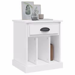 VidaXL 816344 Table de nuit et table de chevet Blanc - Vue supplémentaire 4