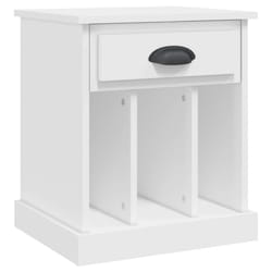 VidaXL 816345 Table de nuit et table de chevet Blanc