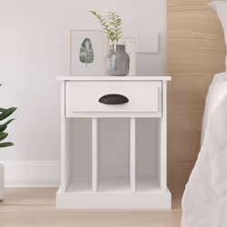VidaXL 816345 Table de nuit et table de chevet Blanc