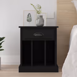 VidaXL 816346 Table de nuit et table de chevet Noir