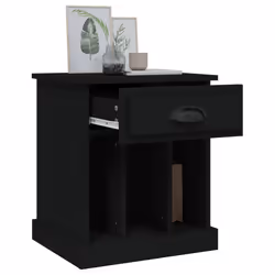 VidaXL 816346 Table de nuit et table de chevet Noir - Vue supplémentaire 5