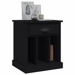 VidaXL 816347 Table de nuit et table de chevet Noir - Vue supplémentaire 4