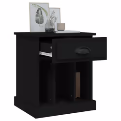 VidaXL 816347 Table de nuit et table de chevet Noir - Vue supplémentaire 5