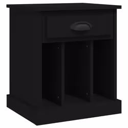 VidaXL 816347 Table de nuit et table de chevet Noir - Vue supplémentaire 6