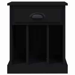 VidaXL 816347 Table de nuit et table de chevet Noir - Vue supplémentaire 8