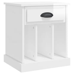 VidaXL 816348 Table de nuit et table de chevet Blanc