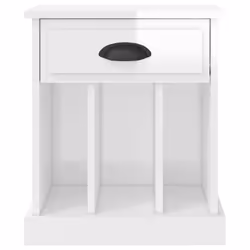VidaXL 816348 Table de nuit et table de chevet Blanc - Vue supplémentaire 7