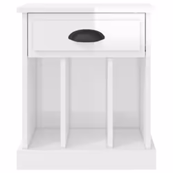 VidaXL 816349 Table de nuit et table de chevet Blanc - Vue supplémentaire 7