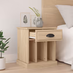 VidaXL 816350 Table de nuit et table de chevet Chêne