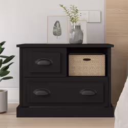 VidaXL 816361 Table de nuit et table de chevet Noir