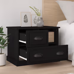 VidaXL 816361 Table de nuit et table de chevet Noir