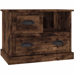Cette table de chevet au design élégant est un supplément intemporel à votre décoration intérieure. Matériau durable : le boi ...
