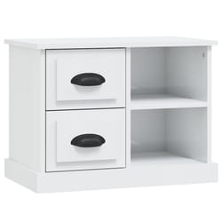 VidaXL 816370 Table de nuit et table de chevet Blanc