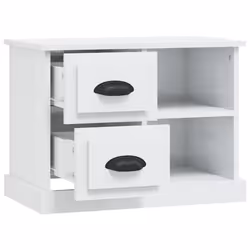 VidaXL 816370 Table de nuit et table de chevet Blanc - Vue supplémentaire 6