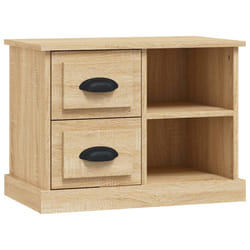 VidaXL 816371 Table de nuit et table de chevet Chêne