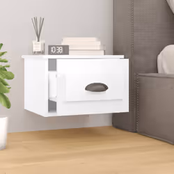 VidaXL 816376 Table de nuit et table de chevet Blanc