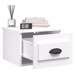VidaXL 816376 Table de nuit et table de chevet Blanc - Vue supplémentaire 4