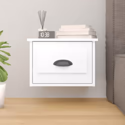 VidaXL 816377 Table de nuit et table de chevet Blanc