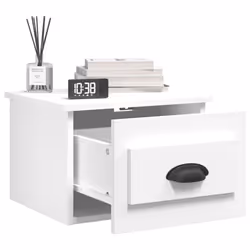 VidaXL 816377 Table de nuit et table de chevet Blanc - Vue supplémentaire 4