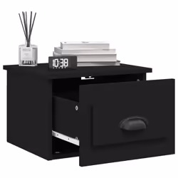 VidaXL 816378 Table de nuit et table de chevet Noir - Vue supplémentaire 4