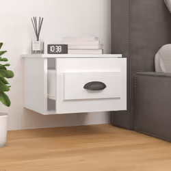 VidaXL 816380 Table de nuit et table de chevet Blanc - Vue supplémentaire 3