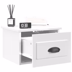 VidaXL 816381 Table de nuit et table de chevet Blanc - Vue supplémentaire 4