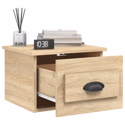 VidaXL 816383 Table de nuit et table de chevet Chêne - Vue supplémentaire 4