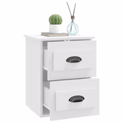 VidaXL 816392 Table de nuit et table de chevet Blanc - Vue supplémentaire 5