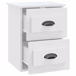 VidaXL 816392 Table de nuit et table de chevet Blanc - Vue supplémentaire 6