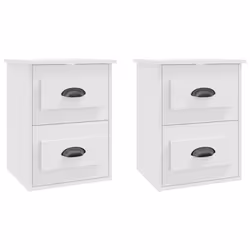 VidaXL 816393, Blanc, Bois, 415 mm, 360 mm, 530 mm, 2 pièce(s)