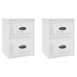 VidaXL 816393 Table de nuit et table de chevet Blanc