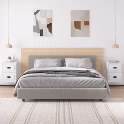 VidaXL 816393 Table de nuit et table de chevet Blanc