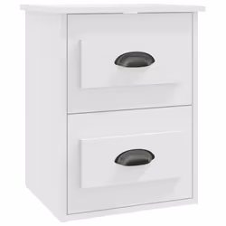 VidaXL 816393 Table de nuit et table de chevet Blanc - Vue supplémentaire 7