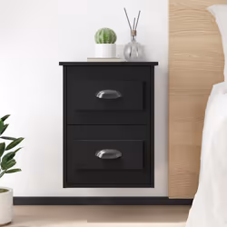 VidaXL 816394 Table de nuit et table de chevet Noir