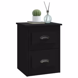VidaXL 816394 Table de nuit et table de chevet Noir - Vue supplémentaire 4