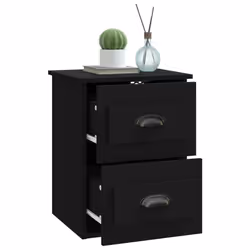 VidaXL 816394 Table de nuit et table de chevet Noir - Vue supplémentaire 5