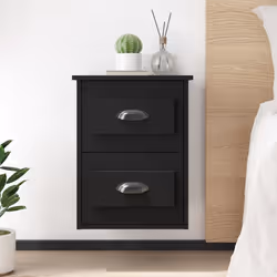 VidaXL 816395 Table de nuit et table de chevet Noir