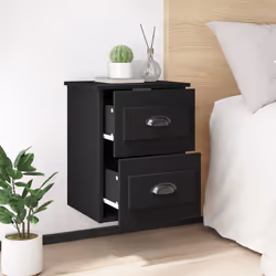 VidaXL 816395 Table de nuit et table de chevet Noir - Vue supplémentaire 4