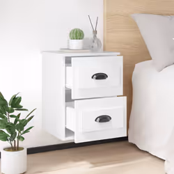 VidaXL 816396 Table de nuit et table de chevet Blanc